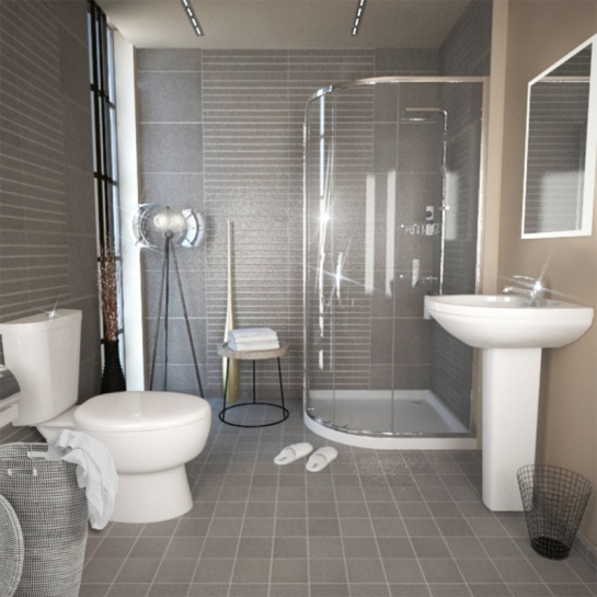 bathroom suite with corner shower KARIZMA QUADRANT SHOWER SUITE Designer Contemporary Bath