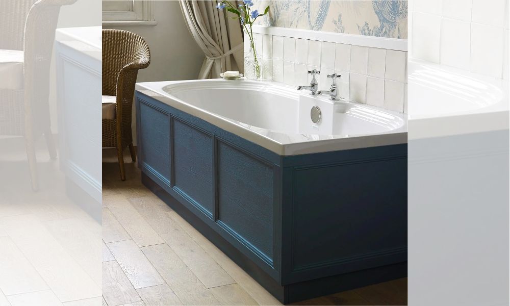 Bold Royal Blue Colour Bath Panels