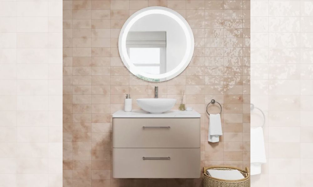 Britton Camberwell 800mm Beige Wall-Hung Vanity Unit