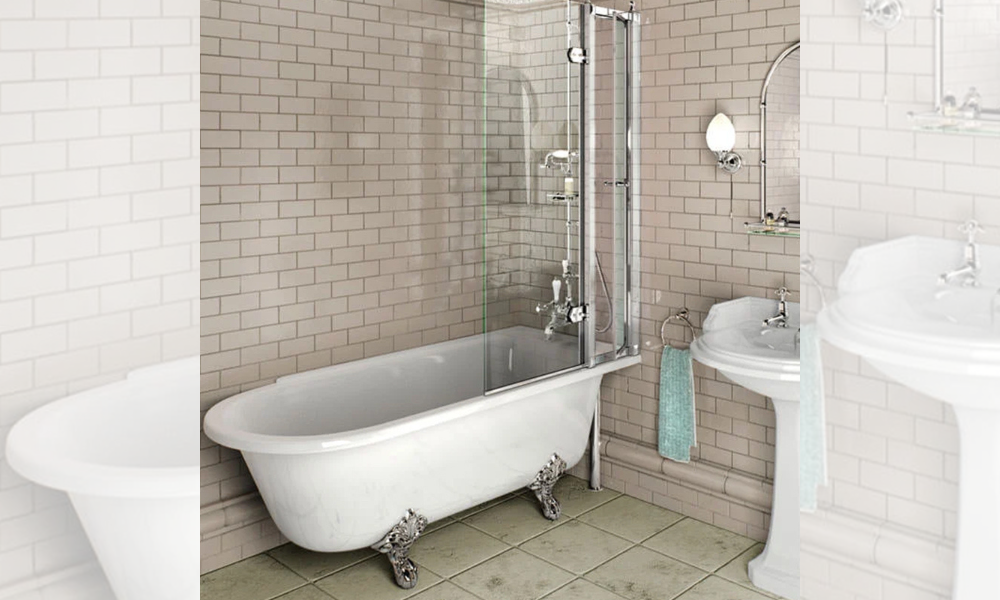 Burlington 1500mm Hampton Shower Bath