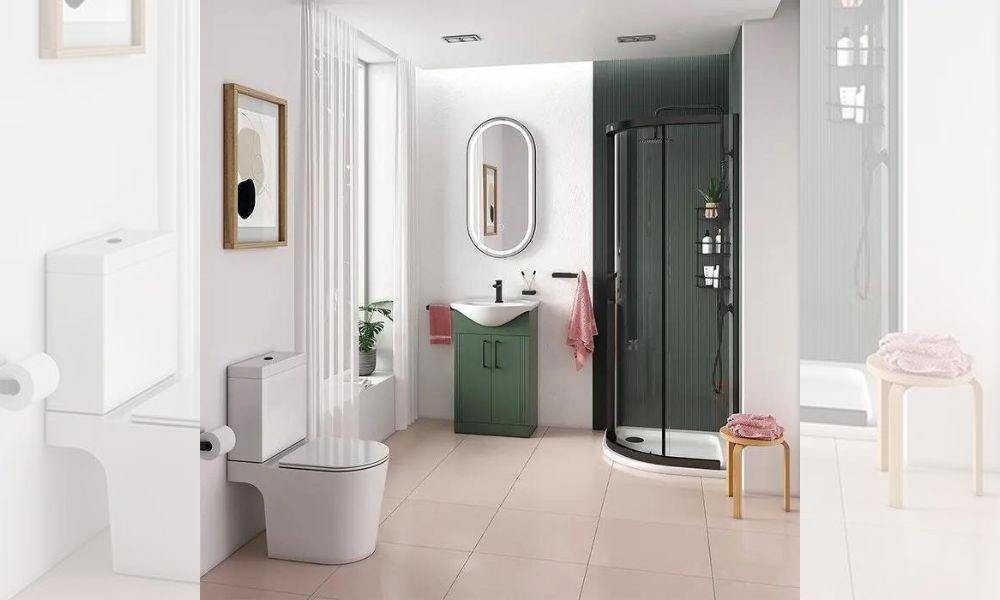 Celeste Black Shower Suite