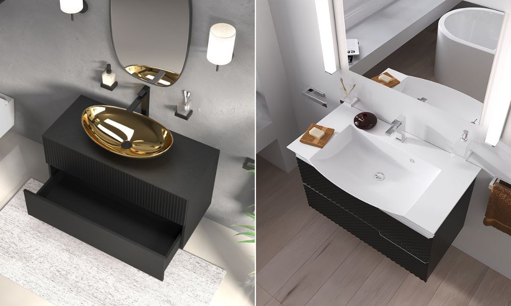 Countertop Sink and Integrated Basin Vanity Units