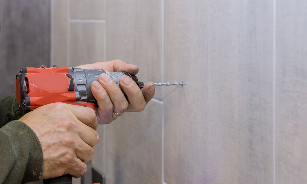 Drilling Bathroom Wall