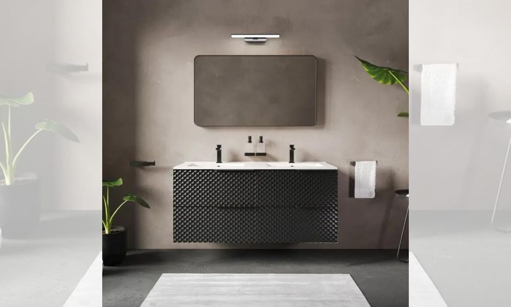 Elvia 1200mm Black Vanity Unit