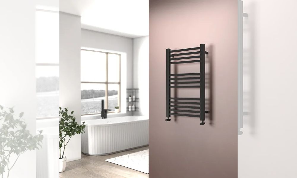 Glade Heated Towel Rail Matt Black