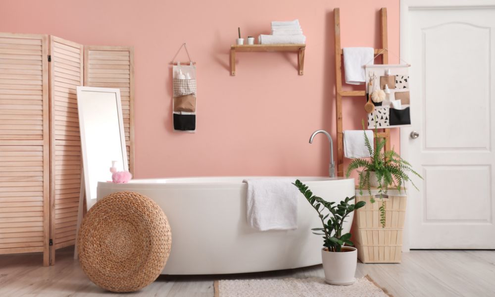 Pink Pastel Colour Bathroom