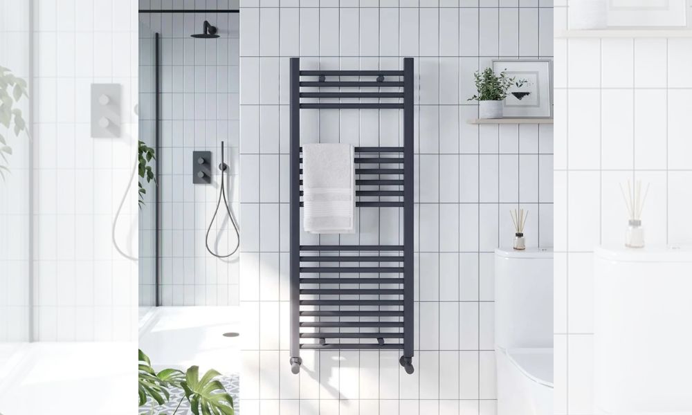 Vali Carbon Anthracite Towel Radiator