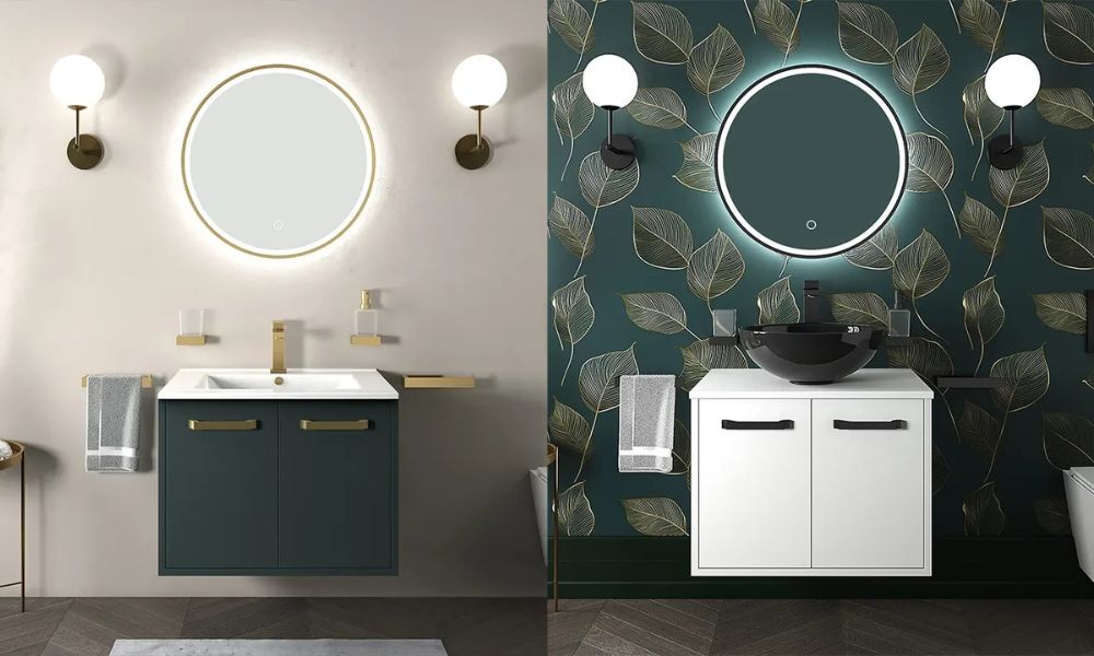 Vanity Units with Inset and Countertop Basin