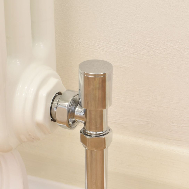 C P Modern Radiator Valves Angled | Bathroom City