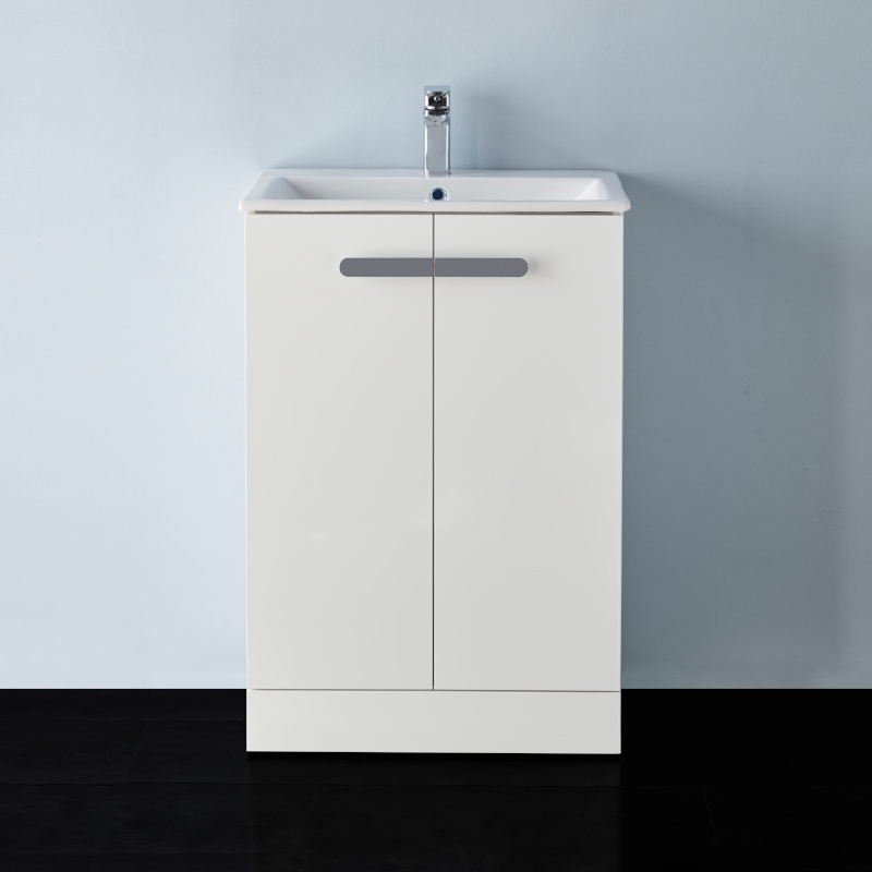 Britton MyHome Floorstanding 600mm Vanity Unit, Basin, Doors | Buy ...