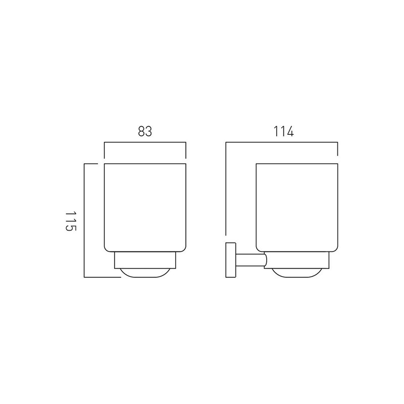 Line drawing of Life Tumbler And Holder