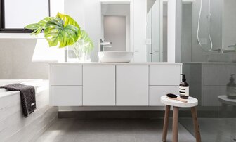 White Wall Hung Vanity Unit