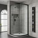 Matt Black Frames and Profiles on our Black Shower Doors and Enclosures