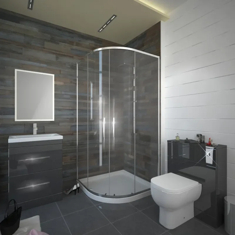 Extra Product Image For Patello Grey 800 Quadrant Shower Suite 1