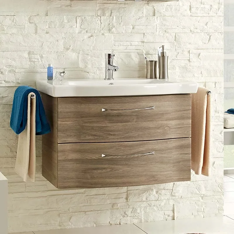 fashionable Solitaire 6005 Bathroom 2 Drawer Vanity Unit