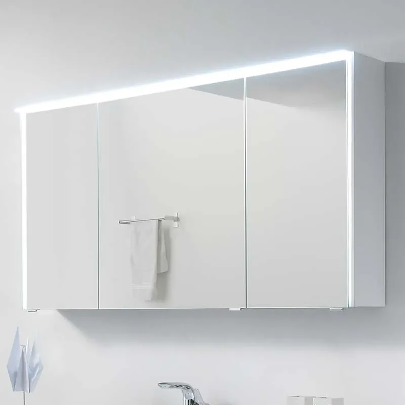 Extra Product Image For Solitaire 6010 Bathroom Mirror Cabinet with LED Canopy Lights