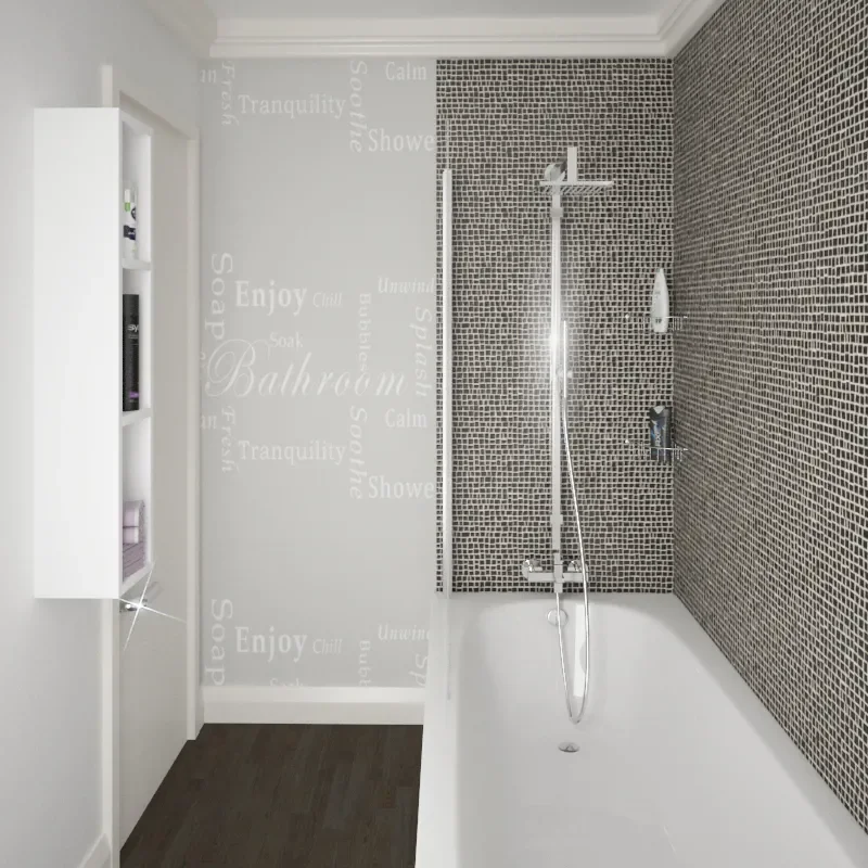 Extra Product Image For Daniel Small Bath With Screen And 4 Piece Set Bathroom Suite 4