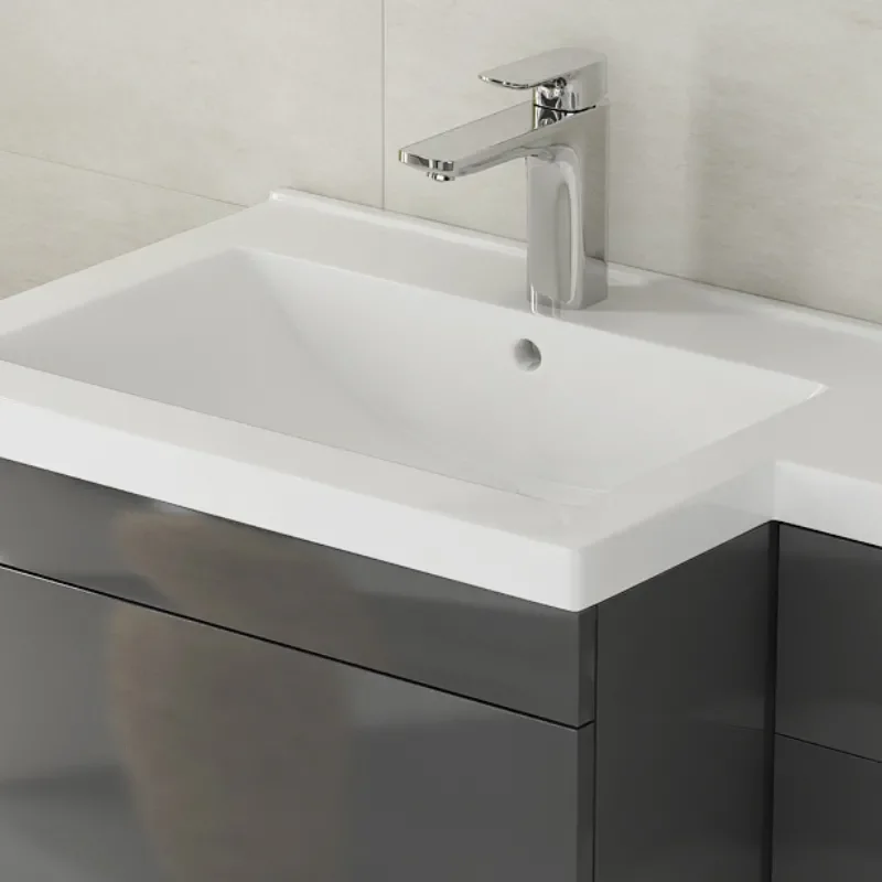 Extra Product Image For Pemberton 1100Mm L-Shaped Combination Grey Vanity Unit With Toilet & Basin 2