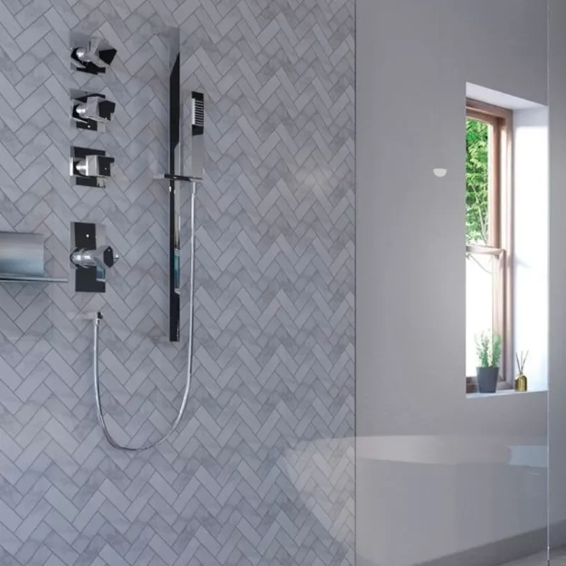 Extra Product Image For Ids Showerwall Waterproof Panels: Acrylic Herringbone, Tile-Effect, Various Sizes 1