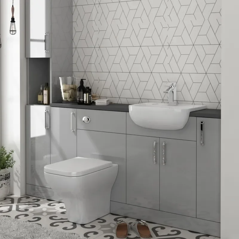 Extra Product Image For Oliver 1900 Fitted Furniture: Combination Vanity Unit, Storage Cabinets & Toilet 2