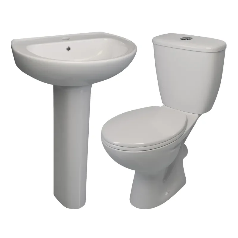 Lifestyle Product Image for Laurus Four Piece Ceramic Suite with Basin and Toilet