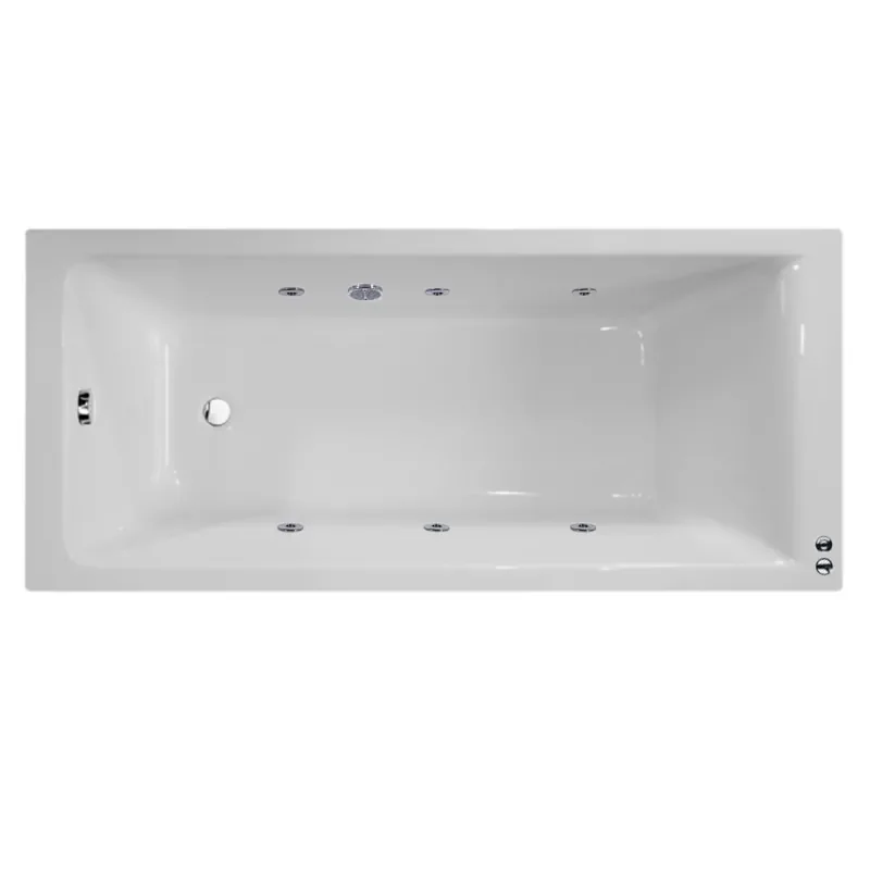 Extra Product Image For Galaxy Whirlpool Bath: 1700 X 700, 6 Or 14 Jets, Single Ended, Optional Airspa, Tap, Panel & Waste 1