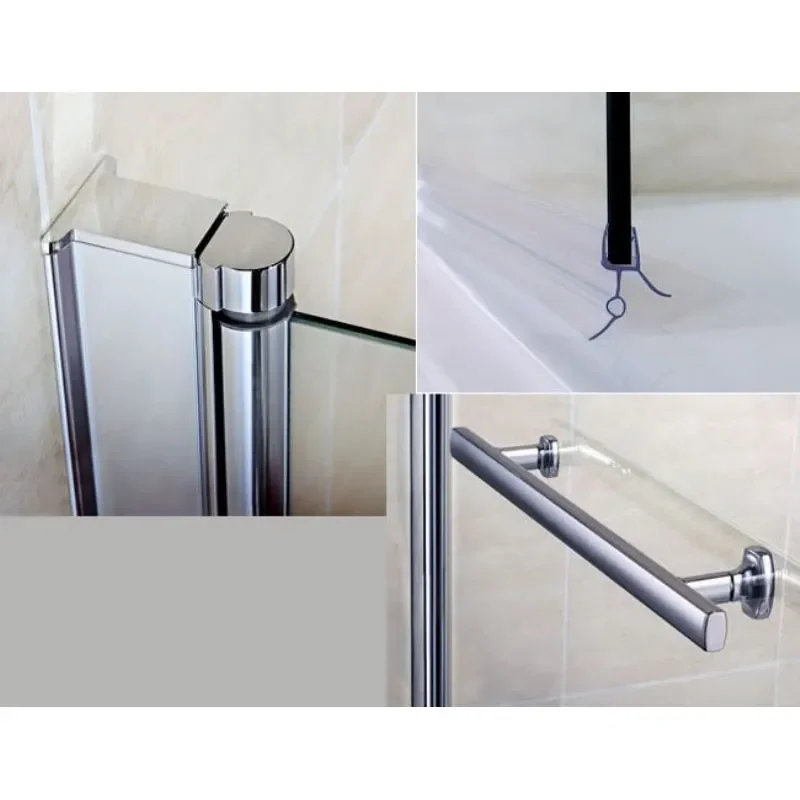 Extra Product Image For 1400 X 800 Single Shower Bath Screen With Towel Rail 3