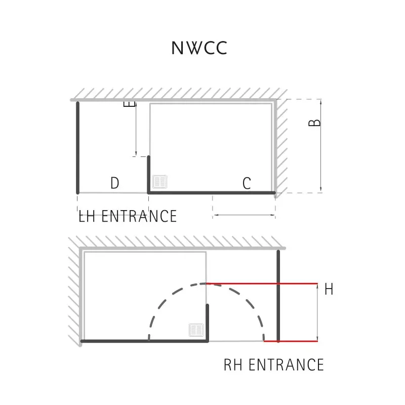 Extra Product Image For 1700Mm X 900Mm Walk In Shower Cubicle With Side Panel Tray And Elixir Shower Kit Matki Boutique 2