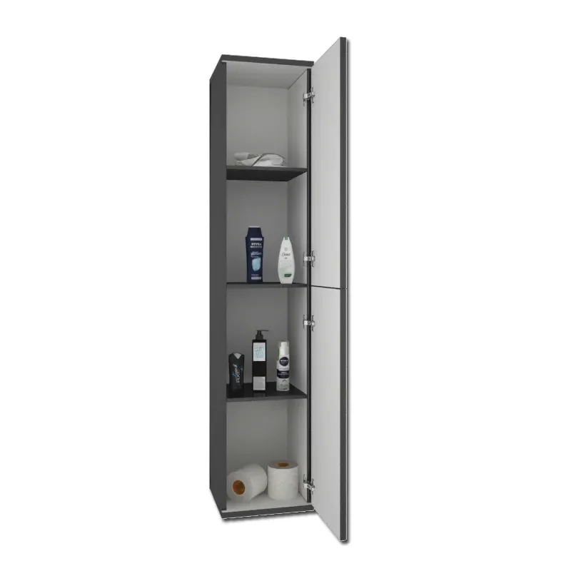 Extra Product Image For Patello Bathroom Tall Boy Grey 6