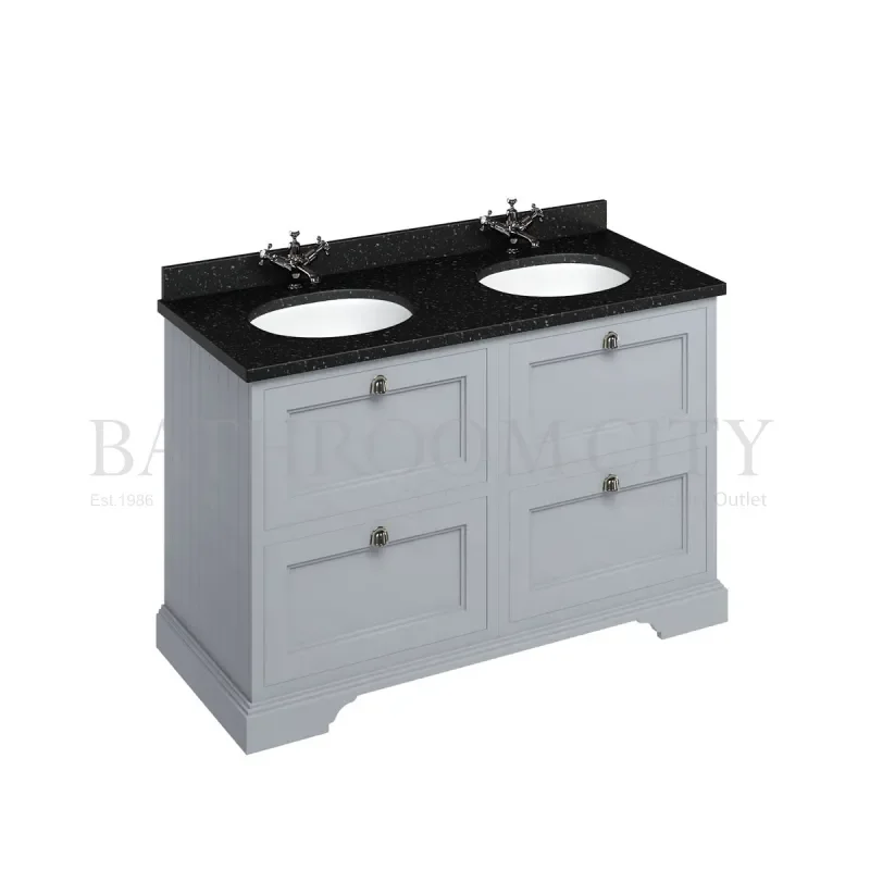 Extra Product Image For Burlington Freestanding 130 Vanity Unit With Drawers 1