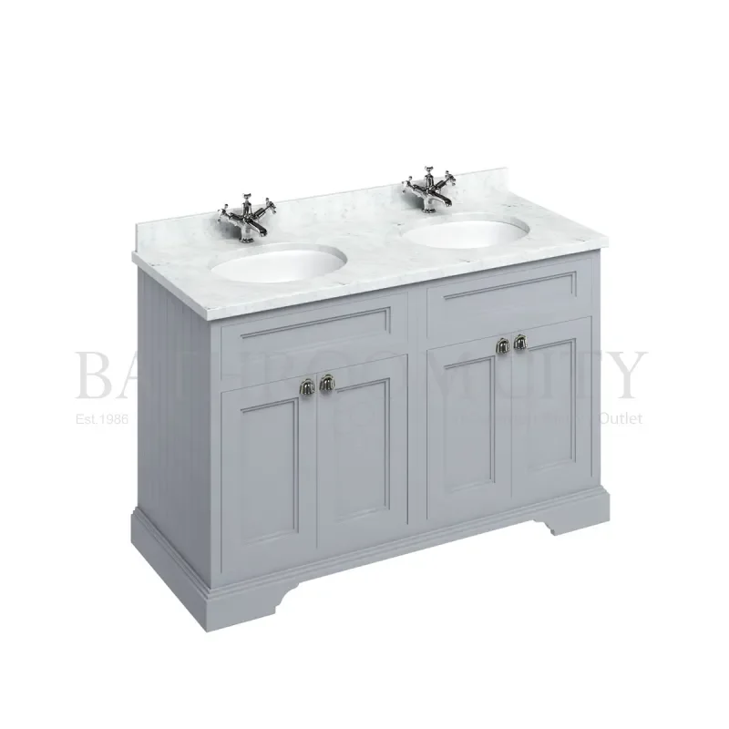 Extra Product Image For Burlington Freestanding 130 Vanity Unit With Doors 2