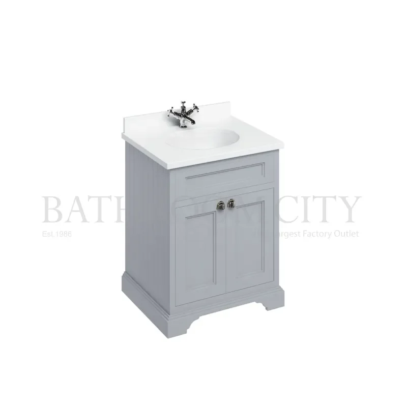 Extra Product Image For Burlington Freestanding 65 Vanity Unit With Doors 3