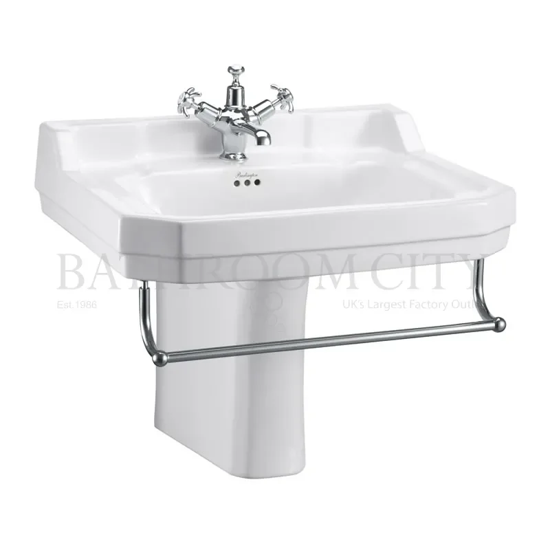 Extra Product Image For Burlington Edwardian Basin 61Cm And Semi Pedestal 1