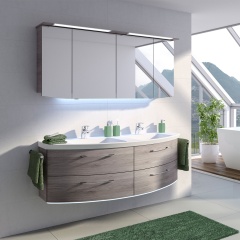 Cassca Double Bathroom Vanity Unit 1510mm 4 Deluxe Drawers