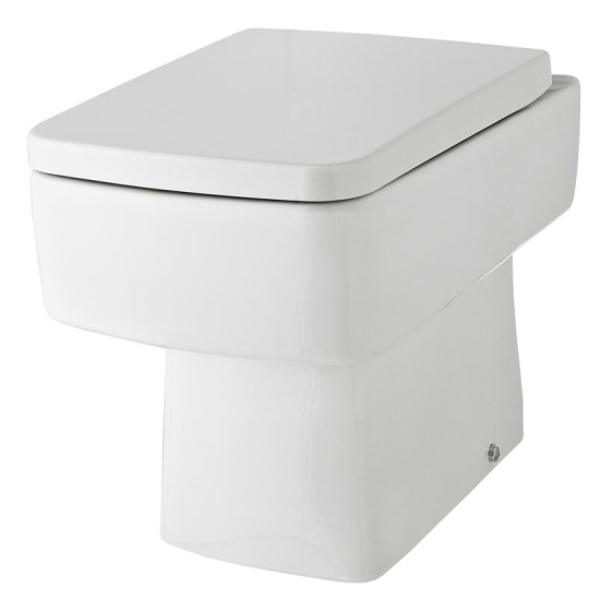 Bliss Back To Wall Pan With Square Top Fixing Toilet Seat