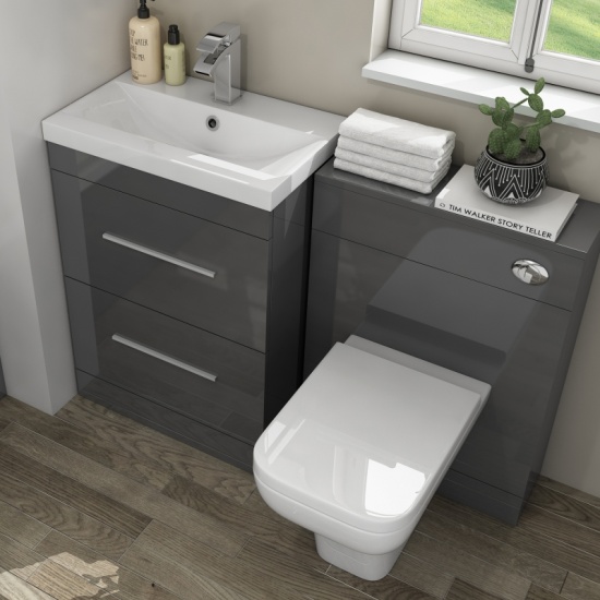 Patello 1200mm Bathroom Vanity Grey Furniture Set