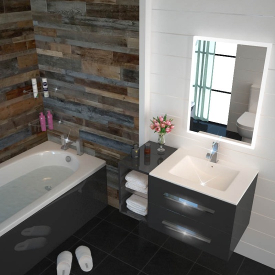 Sonix Grey 890 Bath Suite