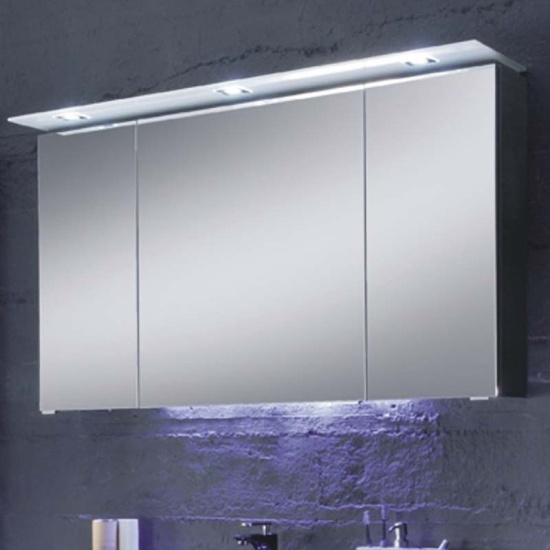 Solitaire 7005 3 Door Mirror Cabinet with LED Lighting