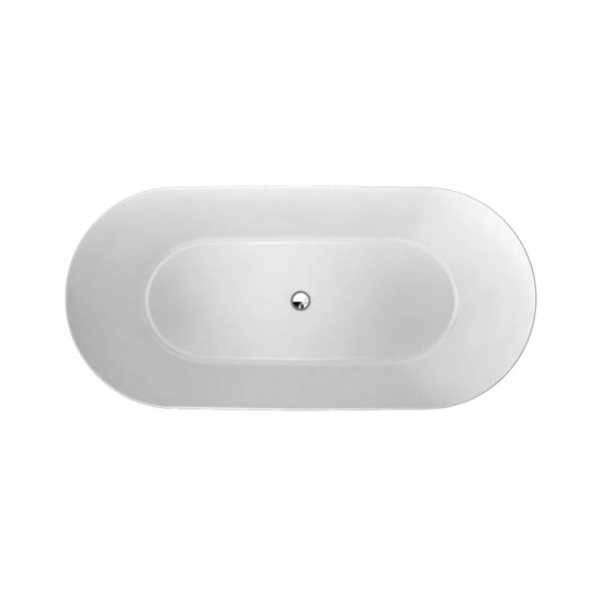 Formoso Grande Freestanding Clear Stone White Bath