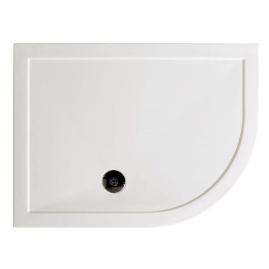 Offset Quadrant Slimline Resin Shower Tray RIGHT HAND