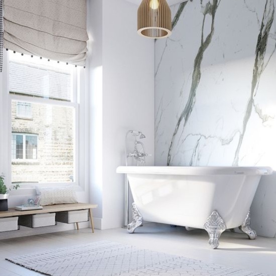 IDS Showerwall Bianco Carrara