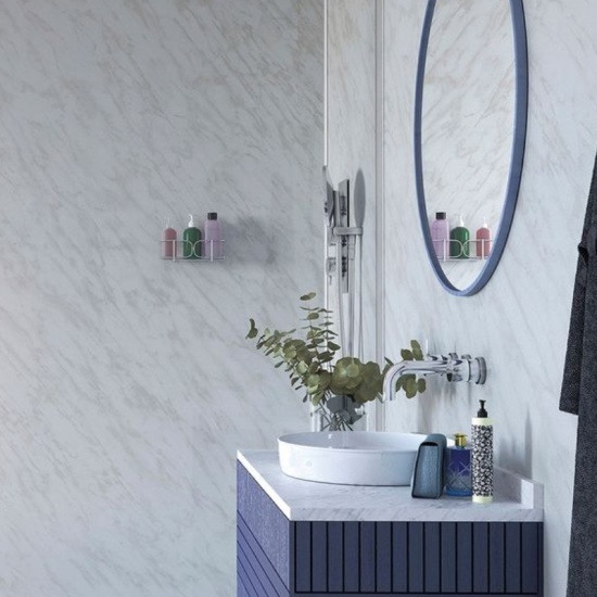 IDS ShowerWall Panels CARRARA MARBLE Gloss