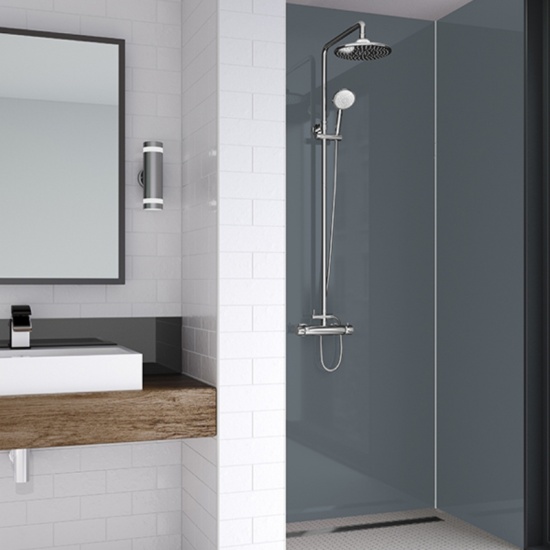 Product image for Wetwall Shower Panels Acrylic Slate Matt or Gloss Finish Various Sizes