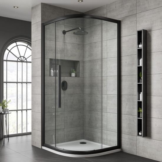 Jaquar Black Shower Enclosure Quadrant