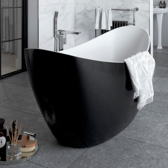 Osterley Freestanding Black Bath