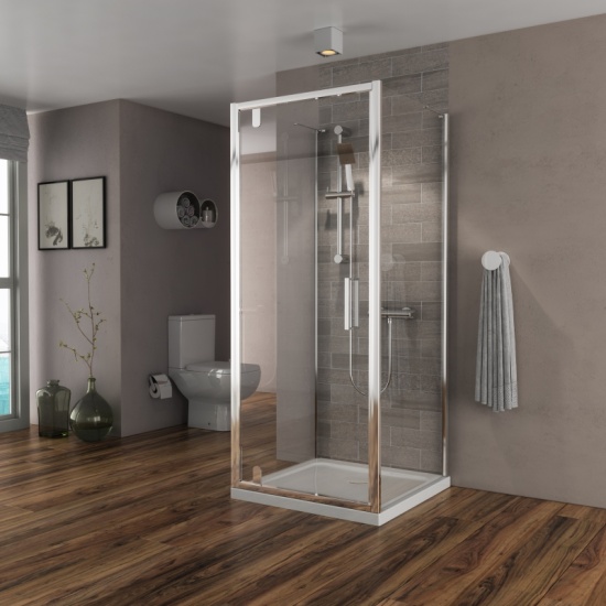 Radiant Deluxe 3 Sided Shower Enclosure Pivot 760