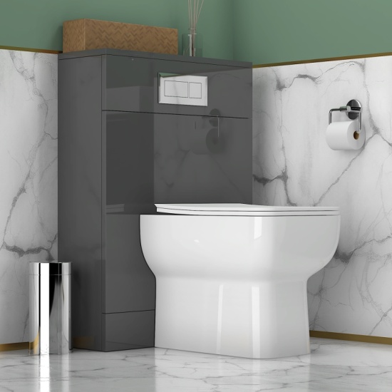 Jivana 325 Grey Basin Unit BTW Toilet Cistern