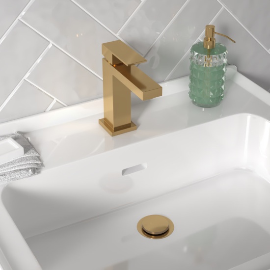 BC Gold Basin Tap with Waste