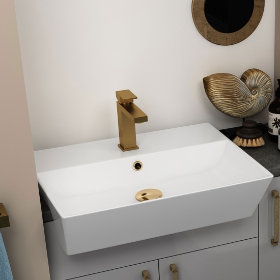 oliver gold 800 fitted cloakroom furniture