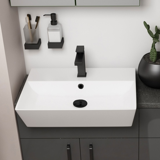 oliver black 1100 fitted cloakroom suite